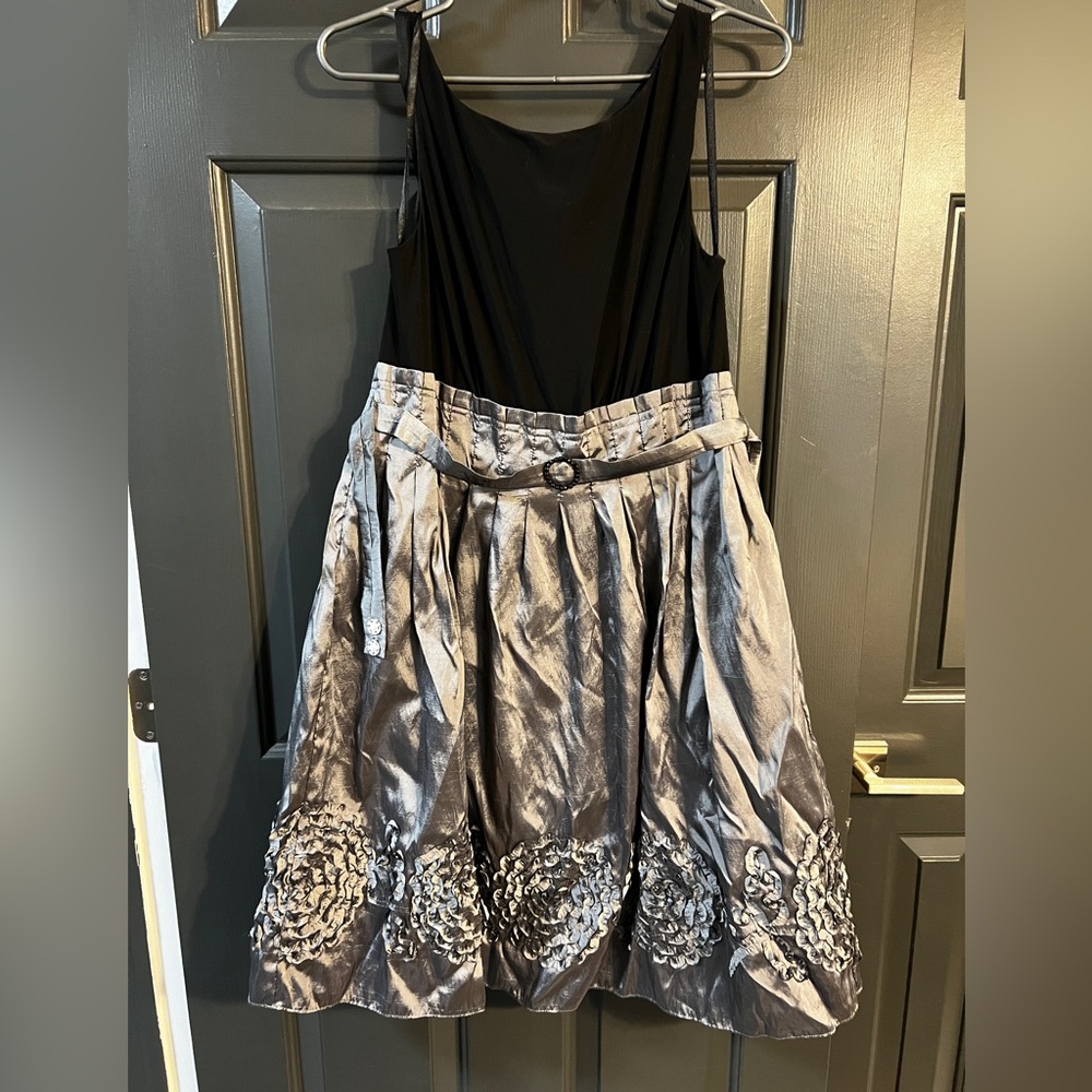 Black and Silver Cocktail Dress